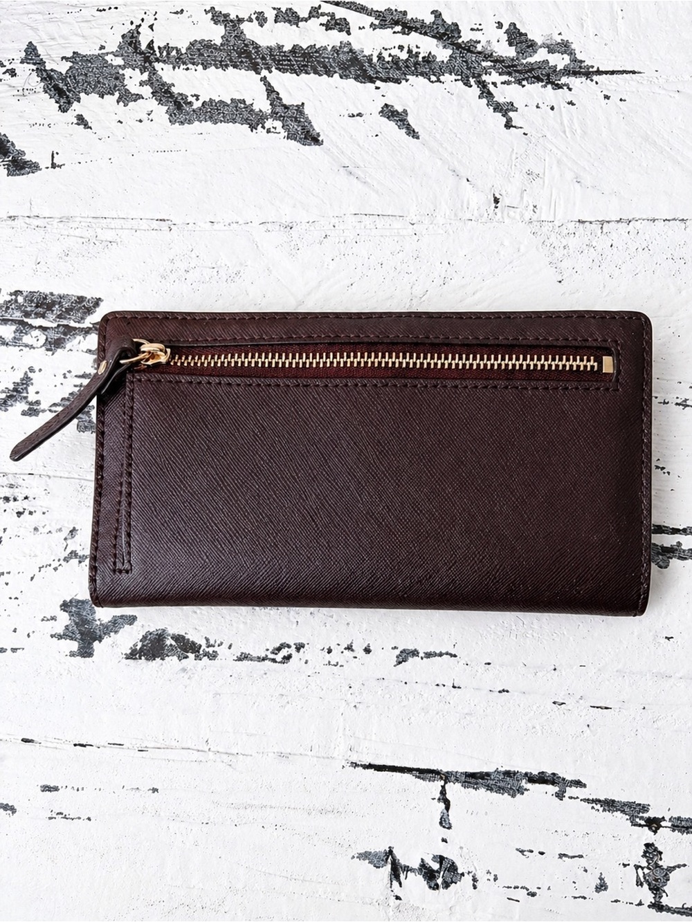 kate spade New York Women's Burgundy Leather Wallet - Picture 3 of 4